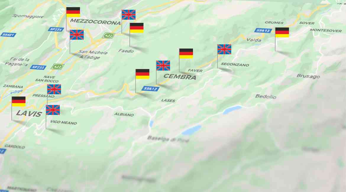 Mappa Con Bandierine